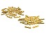 Antique Gold Tone Unique & Beaded Design 3 Row Bead Connectors in Base Metal appx 50 Pieces