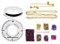 Pinkerton Plait 7-strand cord braiding necklace & bracelet supply & project kit in Fuchsia