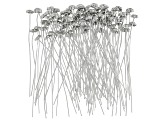 Flower Headpins appx 5mm and appx 2" in length in Silver, Gold & Rose Tone 300 Pieces Total