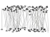 Fancy Headpin in Antique Silver Tone in 4 styles 80 pieces