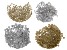 Daisy Spacer Beads in Antiqued Silver and Brass Tones appx 4-6.5mm includes appx 1,000 pieces