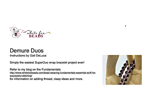 Demure Duos Wrap Bracelet with Cymbals Tutorial