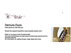 Demure Duos Wrap Bracelet with Cymbals Tutorial