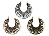 Earring & Pendant Components Sets in 7 Styles & Assorted Antique Tones 19 Pieces Total