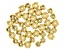 Sliding Clasp Silicone Beads in 2 Sizes in Gold Tone 40 Pieces Total