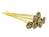 Headpins in 5 Styles in Antique Silver Tone & Antique Gold Tone 100 Pieces Total