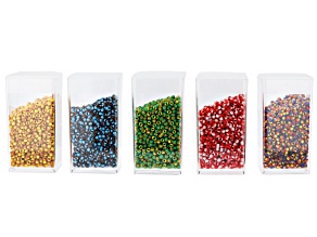 11/0 Multi-Color Glass Seed Beads Set of 4,500 Beads