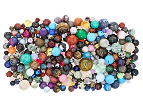 Multi-Stone Assorted Shape & Size 1lb Loose Bead Mix