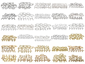 Multi-Tone Assorted Size & Shape Toggle Clasp Set of 250