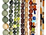 Multi-Stone 4-24mm Assorted Bead Strand 1lb Bag