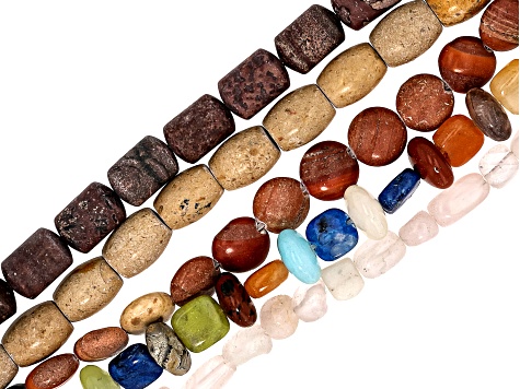 Multi-Stone 4-24mm Assorted Bead Strand 1lb Bag
