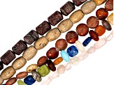 Multi-Stone 4-24mm Assorted Bead Strand 1lb Bag
