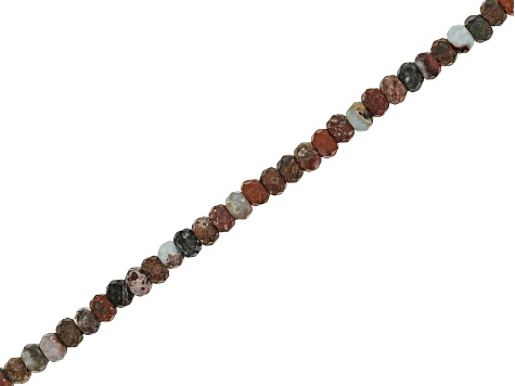 Multicolor Piertersite 2x3mm Faceted Rondelle Bead Strand Approximately 14-15" in Length