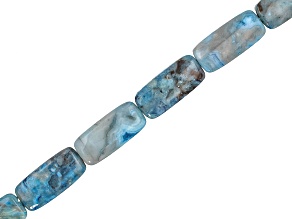 Blue Jasper 20x9mm Bead Strand 15 inches