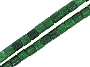 Moss Agate 4.6x2.5mm Heishi Bead Strand Approximately 14-15" in Length Set of 2