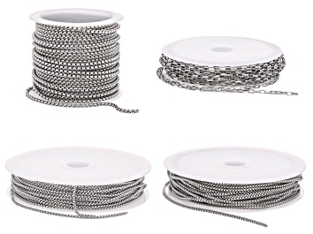 Picture of Stainless Steel Assorted Style Unfinished Chain Total of 16 Meters