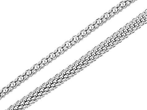 Stainless Steel Round Unfinished Chain Duo Total of 8 Meters