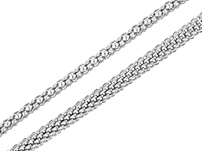 Stainless Steel Round Unfinished Chain Duo Total of 8 Meters