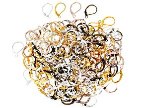 Multi-Tone 15x10mm Leverback Earring Component Set of 200