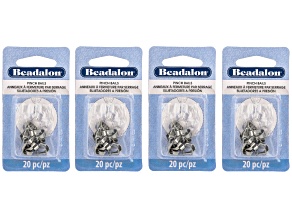 Stainless Steel 9mm Pinch Bail Set of 80