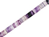 Fluorite 8x12mm Tube Bead Strand with Large Hole Bead Strand Approximately 15-16" in Length