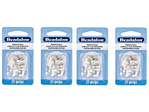 Silver Plated 10mm Pinch Bail Set of 25