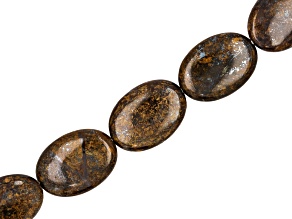 Bronzite 18x25mm Oval Bead Strand Approximately 15-16" in Length