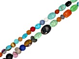 Multi-Stone Bead Strand Approximately 15-16" in Length Set of 10