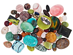 Multi-Stone Assorted Cabochon 1lb Mix