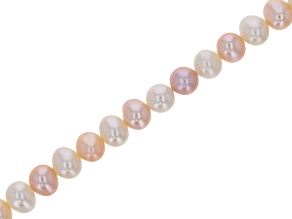 Multicolor Cultured Freshwater Pearl 6-7mm Potato Bead Strand