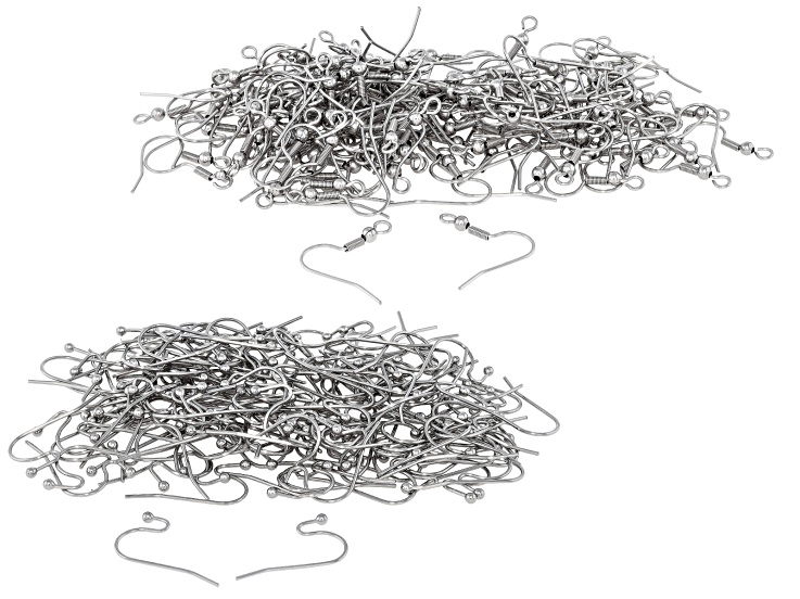 Stainless Steel 20mm & 12x21mm Earwire Set of 300