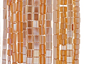 Champagne Color Glass Assorted Size & Shape 1lb Mix