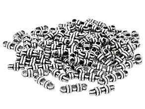Antique Silver Tone Connectors in Assorted Shapes & Sizes Set of 100