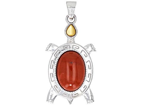 Multistone Framed Turtle Pendant Set of 8 - JMO578 | JTV