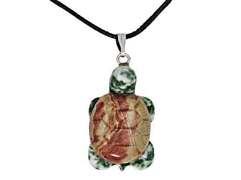 Multistone Carved Turtle Pendant Set of 10 - JMO643 | JTV
