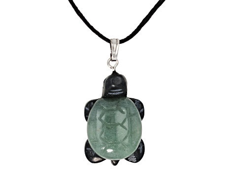 Multistone Carved Turtle Pendant Set of 10 - JMO643 | JTV