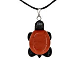 Multistone Carved Turtle Pendant Set of 10