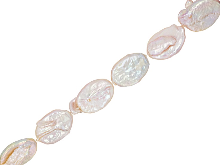 White Freshwater Pearl Baroque 13x20-15x24mm Bead Strand