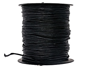 Black Waxed 1.5mm Cord Spool of 250 feet
