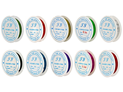 Multi-Color 24 Gauge Wire Total of 10 Spools - JMO689 | JTV