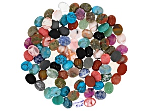 Multi-Stone 8x10mm Cabochon Set of 100