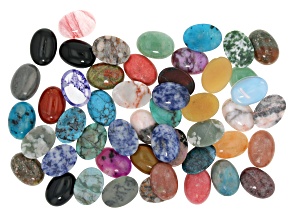 Multi-Stone 13x18mm Cabochon Set of 50