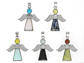 Assorted Angel Pendant Set of 5
