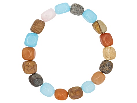 Assorted Multi-Stone Bracelet Set of 10