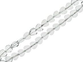 Glass 8mm Heart Bead Strand Set of 2