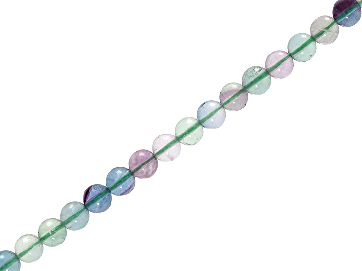 Fluorite 6mm Round Bead Strand Approximately 15-16" in Length