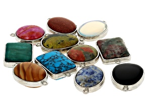 Multi-Stone Assorted Connector Set of 11