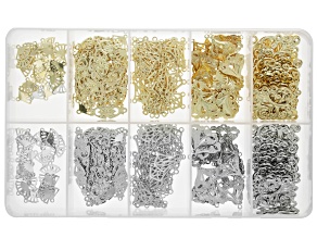Gold & Silver Tone Filigree Connector Set of 300
