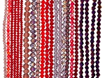 Red & Purple 2.5-8mm Assorted Bead Strand Set of 20