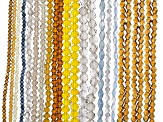 Earth Tone 2.5-8mm Assorted Bead Strand Set of 20